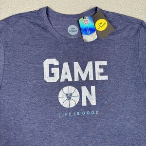 Life Is Good Villanova Wildcats Shirt Mens 2XL XXL Blue NCAA Basketball Tee NWT